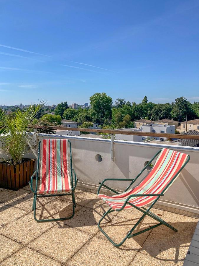 Proche Bordeaux Appartement 75 M2 Rooftop Bruges Exterior foto