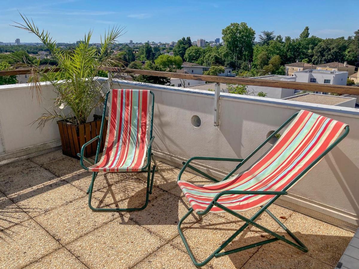 Proche Bordeaux Appartement 75 M2 Rooftop Bruges Exterior foto